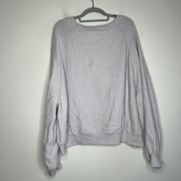Free People Found My Friend Pullover Lavender  Women L - Picture 6 of 9